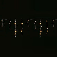 Tenda sfalsata 64 led bianco caldo a batteria