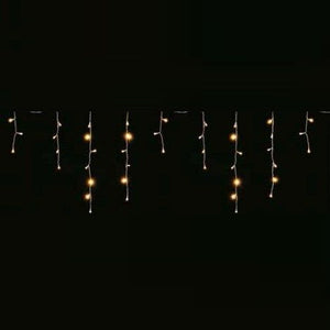 Tenda sfalsata 64 led bianco caldo a batteria