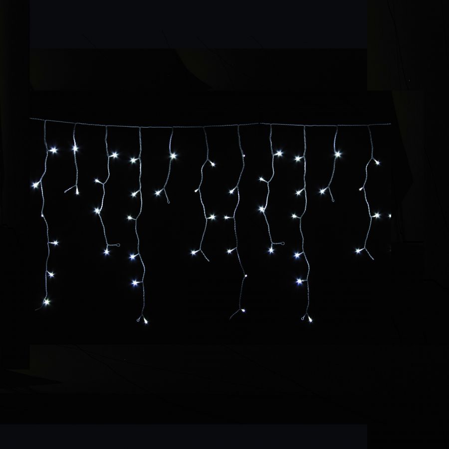 Tenda sfalsata 240 led bianchi