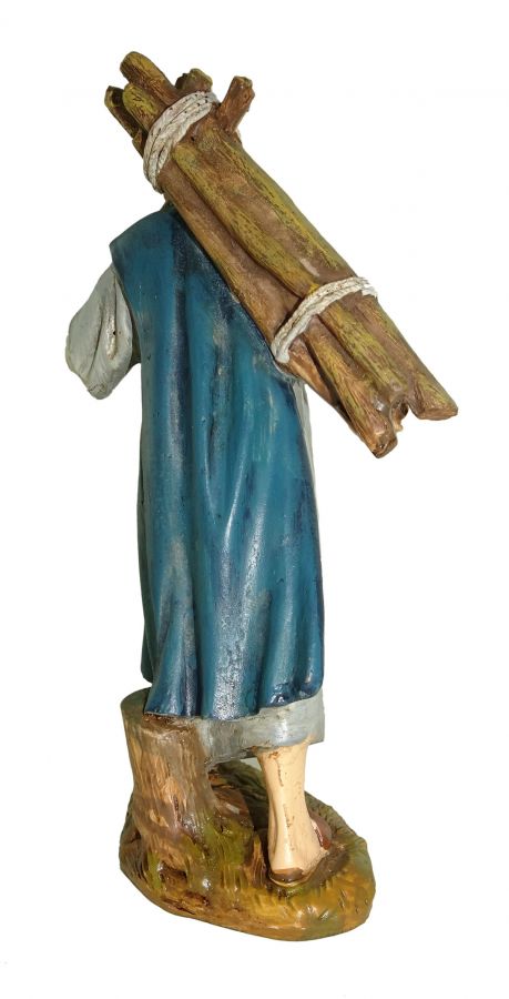 Pastore con legna per presepe da 10 cm