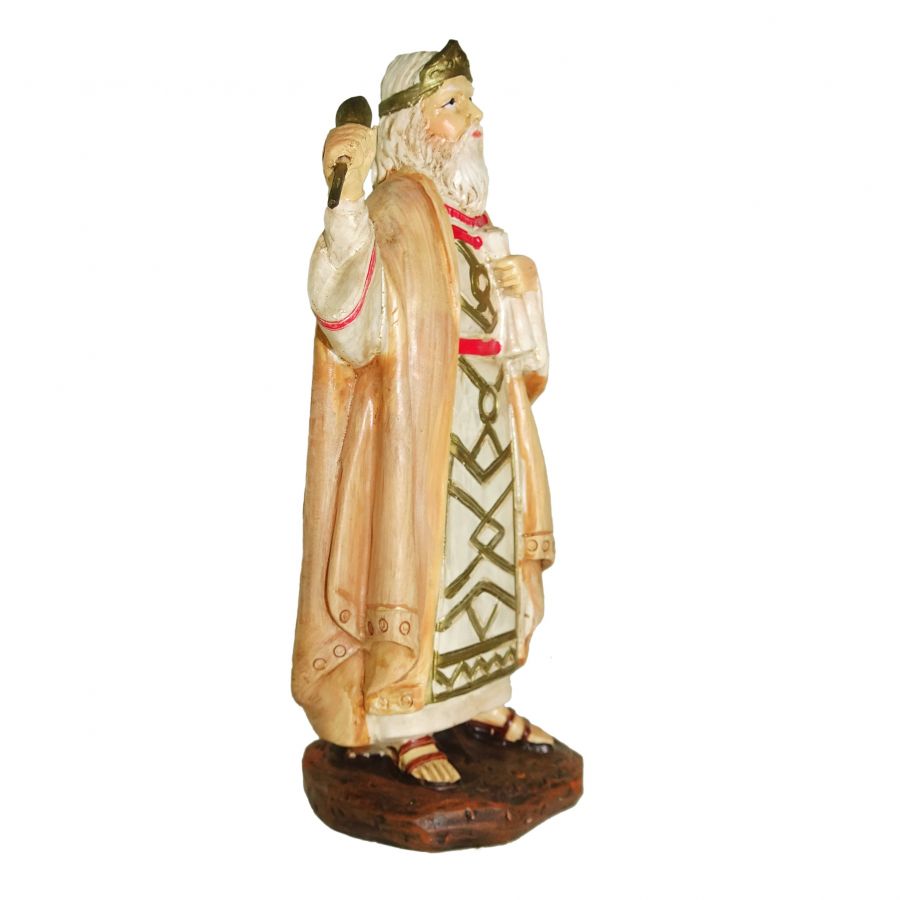 Re erode in resina per presepe da 12 cm