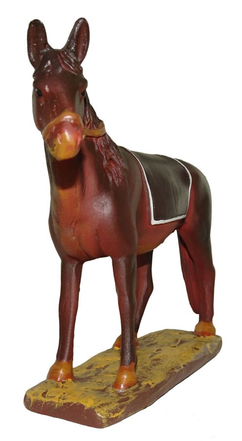 Cavallo in resina per presepe da 12 cm