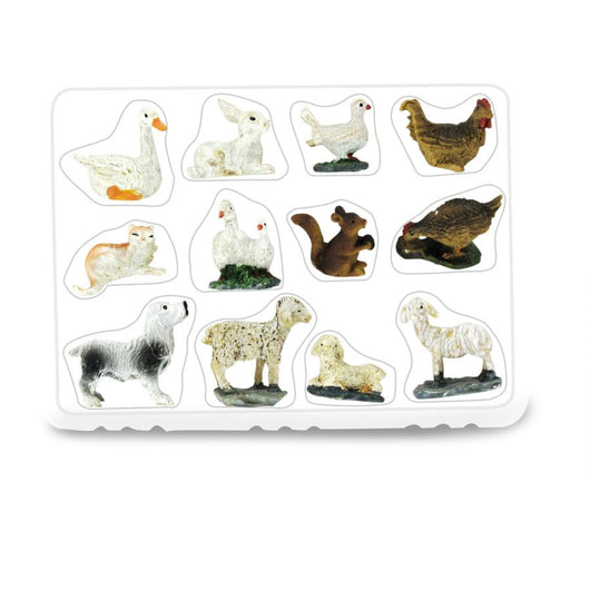 Gruppo 12 soggetti animali 2,5 cm