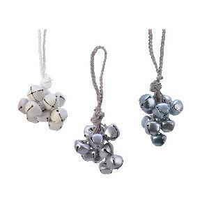 Pendaglio campanelle azzurro/bianco/grigio ass  20 prezzo cad uno