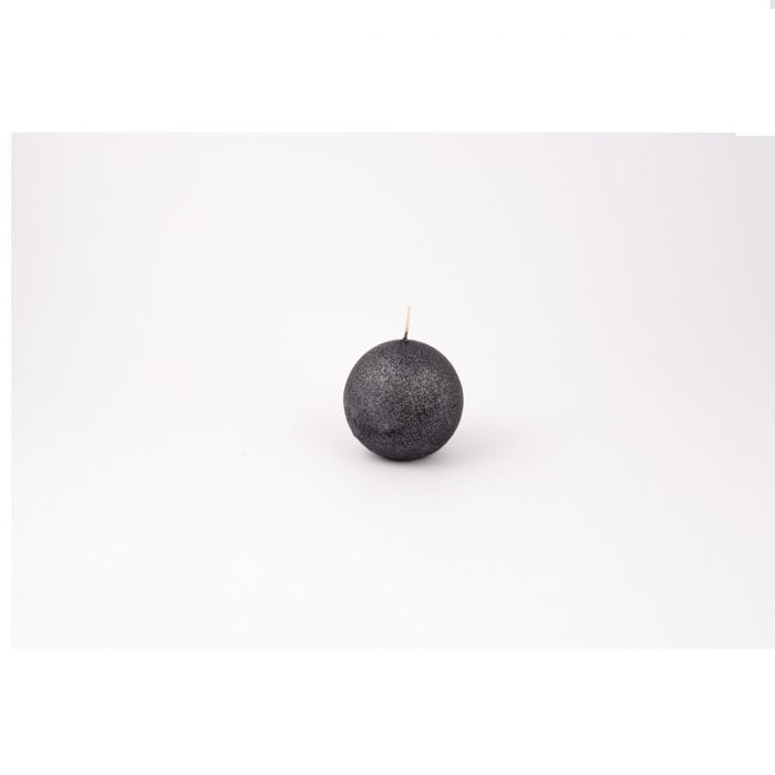 Candela sfera "  glitter " graphite