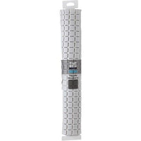 Tappetino antiscivolo in pvc mosaico bianco 40x70