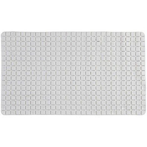 Tappetino antiscivolo in pvc mosaico bianco 40x70