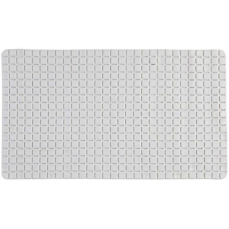 Tappetino antiscivolo in pvc mosaico bianco 40x70