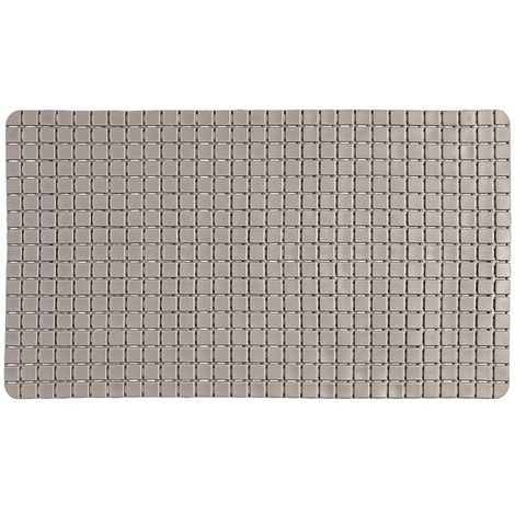 Tappetino antiscivolo in pvc mosaico tortora 40x70 cm