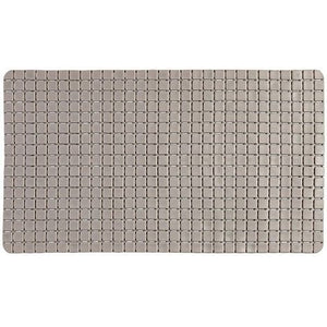 Tappetino antiscivolo in pvc mosaico tortora 40x70 cm