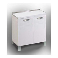 Base 80 cm bianco 2 ante + ripiano colore bianco 2022