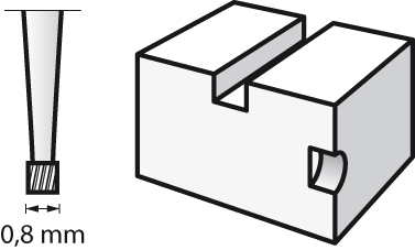 Dremel 108 3 frese incisione 0,8 mm