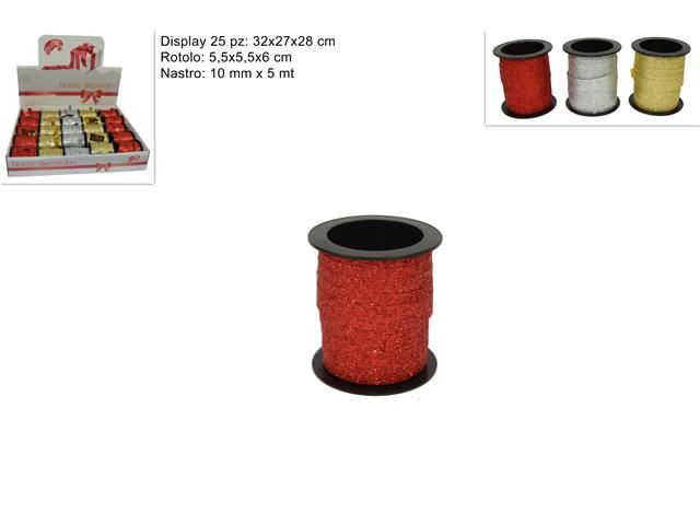 Natro glitterato 10x5 mm prezzo caduno