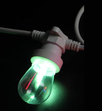 Lampadina goccia led verde  2 watt e27