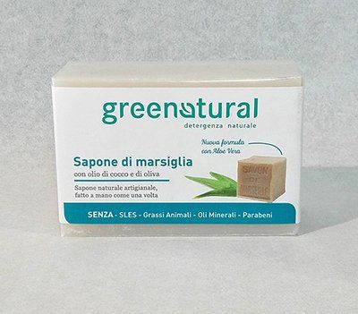 Sapone di marsiglia aloe 300 gr bio greenatural