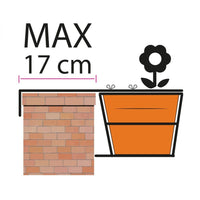 Balconiera pratica cm 50 regolabile antracite