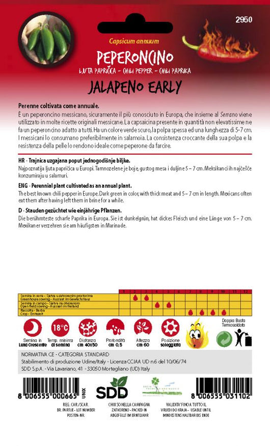 Hot peppers jalapeno early