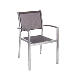 Sedia con braccioli irwin alluminio