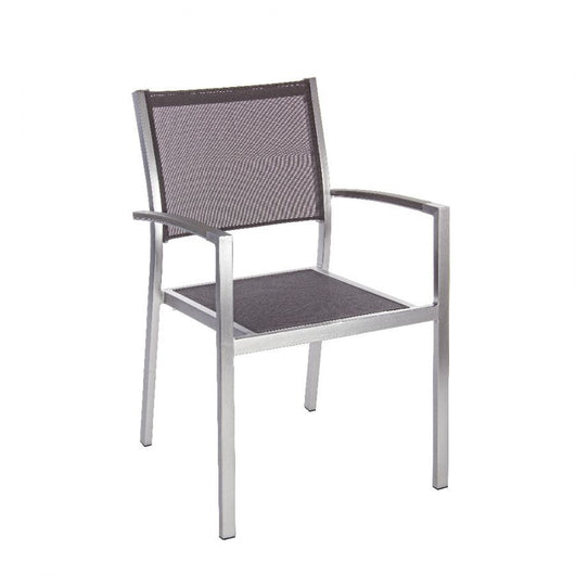 Sedia con braccioli irwin alluminio