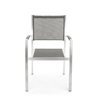 Sedia con braccioli irwin alluminio