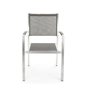 Sedia con braccioli irwin alluminio