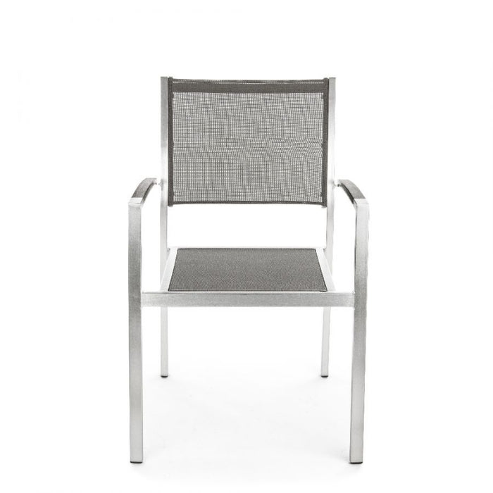 Sedia con braccioli irwin alluminio