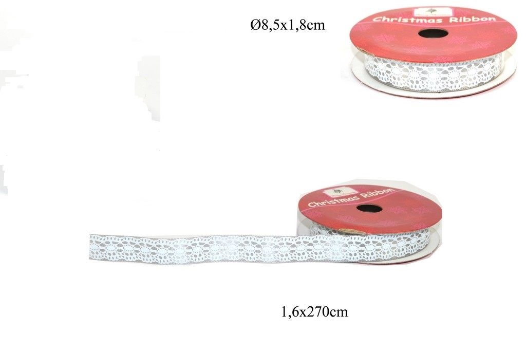 Nastro fantasia merletto 1,6x270 cm