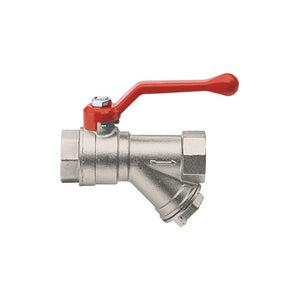 Valvola a sfera per acqua, ff con filtro y incorporato