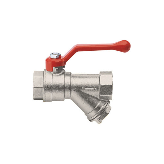 Valvola a sfera per acqua, ff con filtro y incorporato