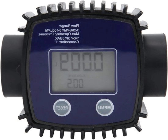Misuratore di flusso di turbina digitale K25 1in misuratore di corrente diesel - DC 2.3-3.3V pompista di combustibile - tubo di misurazione del flusso di fluido - alta precisione - sensore in acciaio inossidabile .