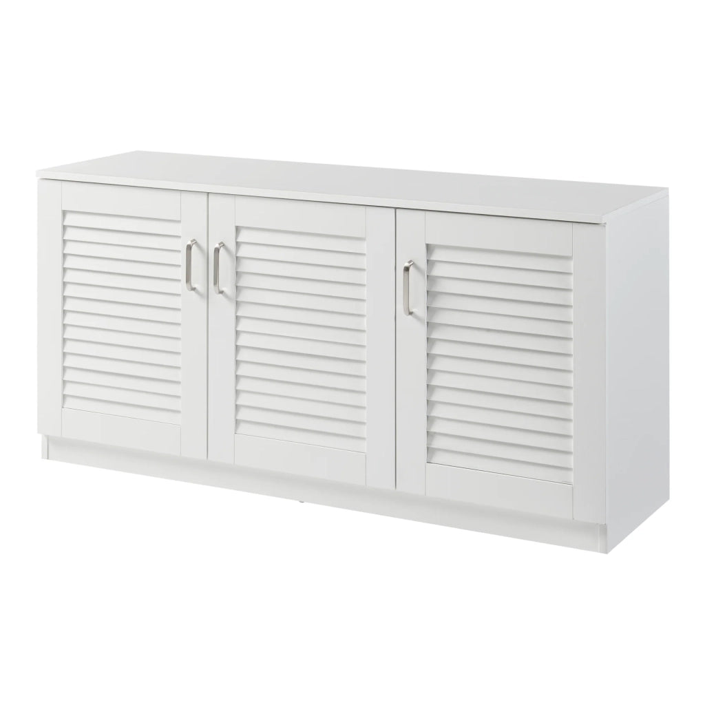 Scarpiera contenitore per scarpe MDF 62 x 125 x 36 cm bianco 03_0010124