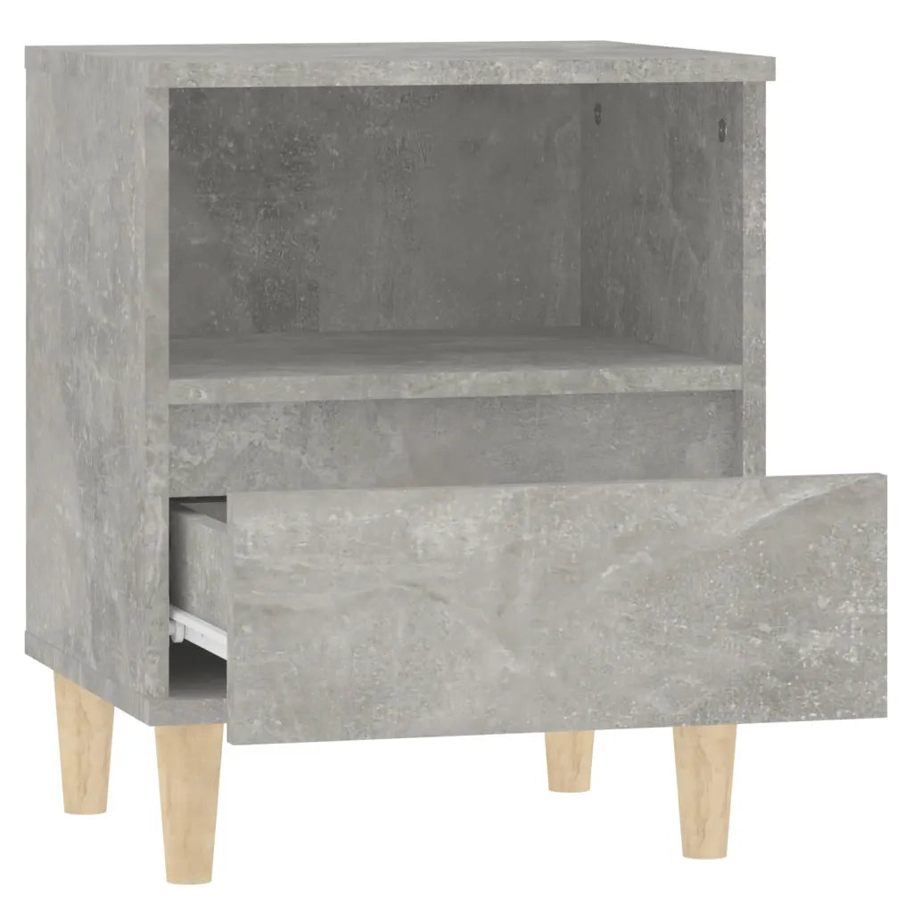 Comodini 2 pz-Set di 2 Tavolino da notte Grigio Cemento 40x35x50 cm 558940