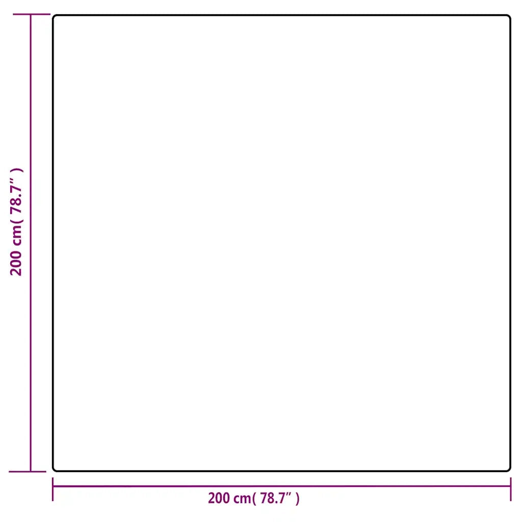 Coperta Ponderata con Copertura Grigia 200x200 cm 13 kg Tessuto 350833
