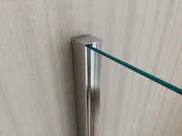 Box Doccia 3 Lati 80x130x80 cm 1 anta Scorrevole in Cristallo trasparente 6mm H190 Four