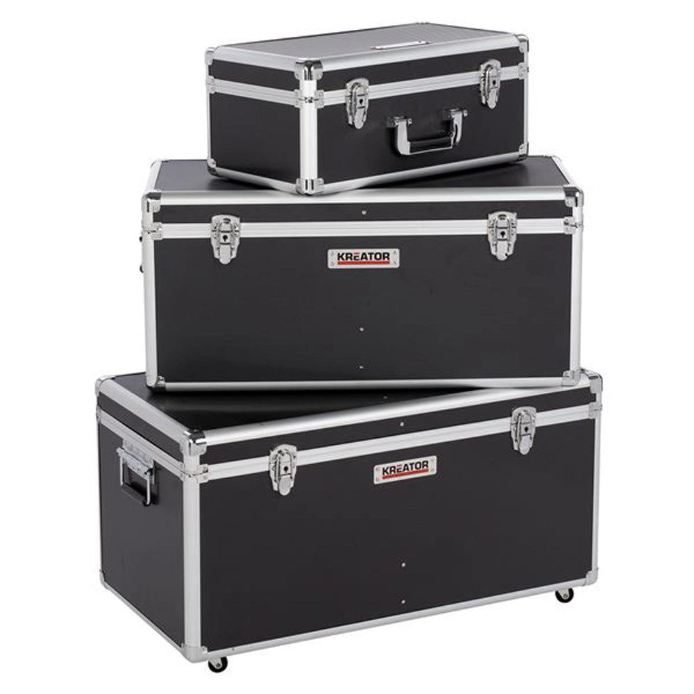 SET BAULI VALIGIA BAULE PORTATTREZZI PORTAUTENSILI CASSETTA 3pz KREATOR