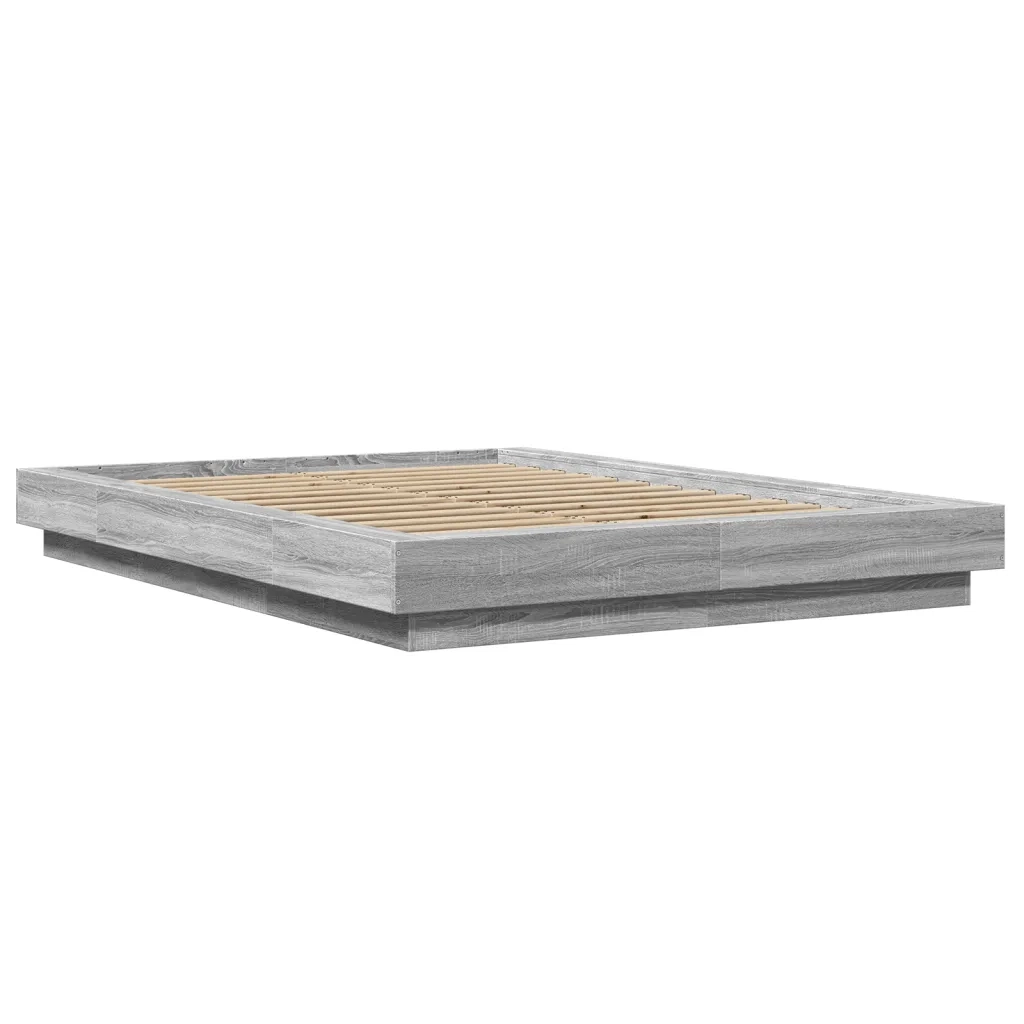 Giroletto-Struttura Letto Grigio Sonoma 120x200 cm in Legno Multistrato 720781