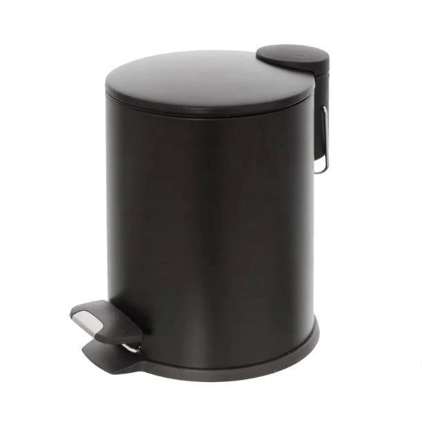 PATTUMIERA COVER 3L D.18XH25CM ACCIAIO NERO