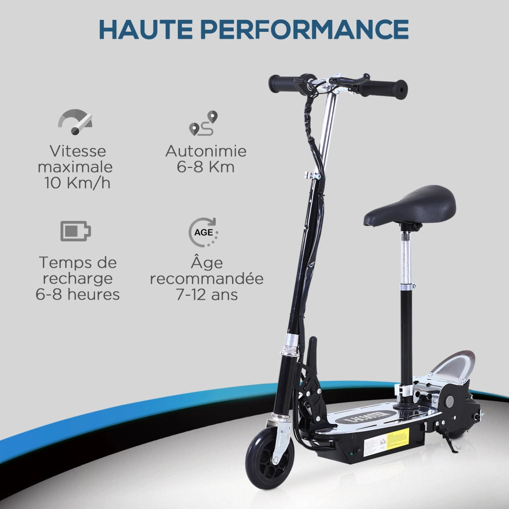 Trottinette Elettrica Pieghevole Bambini ¨C zephmum ¨C Nero