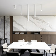 Plafoniera Moderna Faretto Marduk 1 Luce Acciaio Bianco 30 Cm