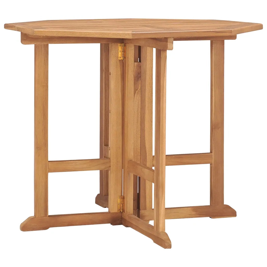 Tavolo da Giardino Pieghevole 90x90x75 cm in Massello di Teak cod mxl 34197