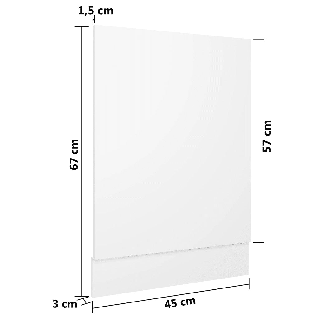 Pannello Lavastoviglie “Lyon” Bianco 45x3x67 cm 802554