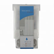 Trade Shop - Tenda Da Doccia Vasca Bagno Peva Con 12 Ganci 180x200cm Trasparente Bianco 69491 -