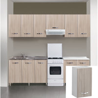 kit cucina pensile 1 anta 40x30xh72 cm olmo cod:ferx.17575