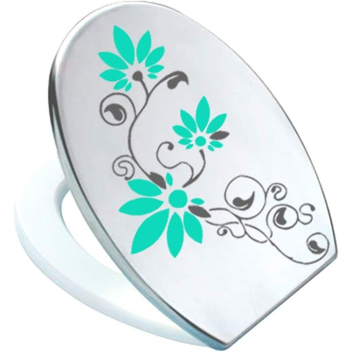 Sternzahn02 in vinile per sedile wc pressalit antracite turchese