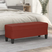 Panca Rosso Vino 100x35x41 cm in Similpelle cod mxl 60552