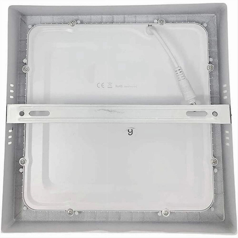 Trade Shop - Plafoniera Pannello Led Quadrato 6 Watt Cct Tre Colorazione Di Luce P120b-q3c -