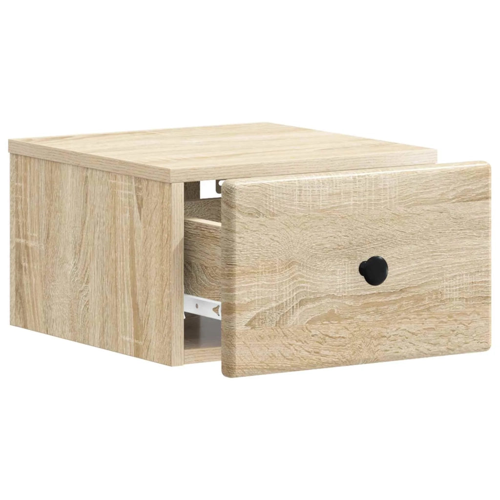 Mobiletto da notte a muro Rovere Sonoma 34,5 x 33 x 20 cm 899109