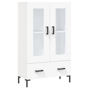 Credenza | Madia | Buffet da pranzo | Armadio da pranzo Bianca 69,5x31x115 cm in Legno Multistrato
