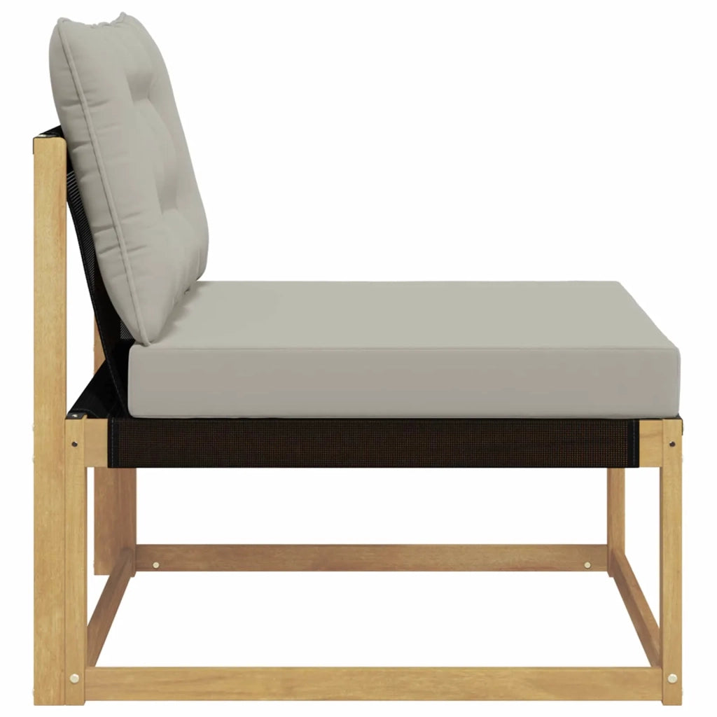 Divano centrale per esterno Bianco 79 x 83 x 73 cm acciaio 901638