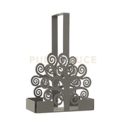 porta bicchieri albero della vita Fango in Ferro 8x16x27cmh